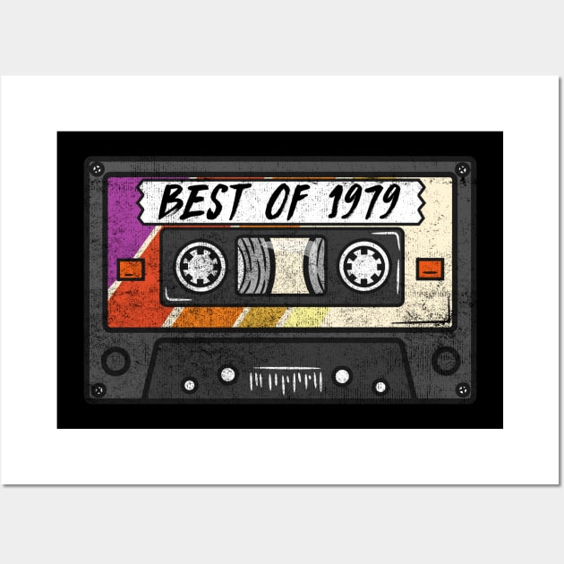 Best Of 1979 - Vintage Retro Cassette Birthday Gift Wall Art by biNutz